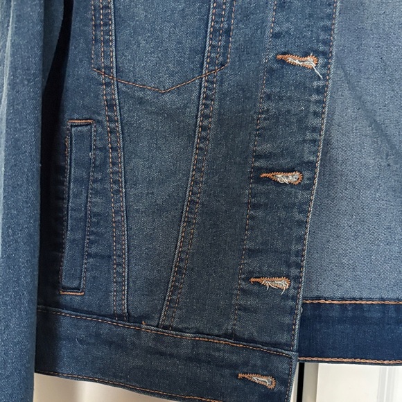 Baccini Dark Blue Jean Jacket - Picture 4 of 13